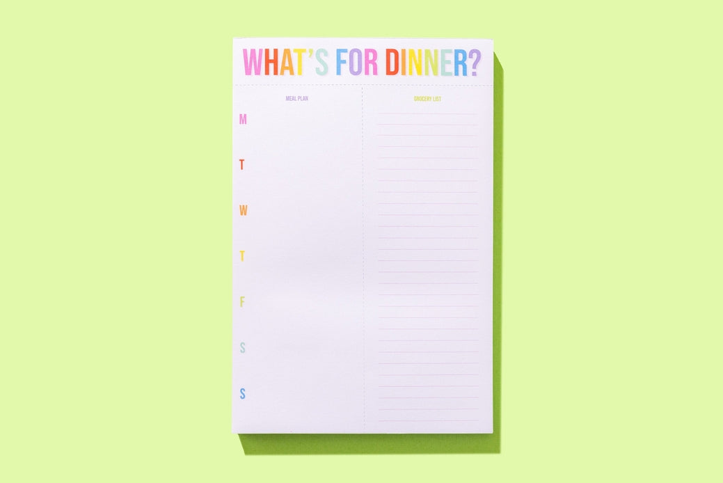 What's For Dinner Weekly Notepad