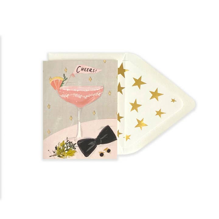 The First Snow Cheers Wedding Card