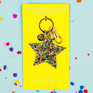 Confetti Acrylic Keychain ~ Various Styles