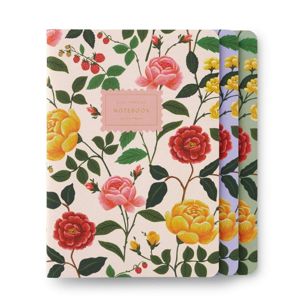 Roses Set of 3 Notebooks