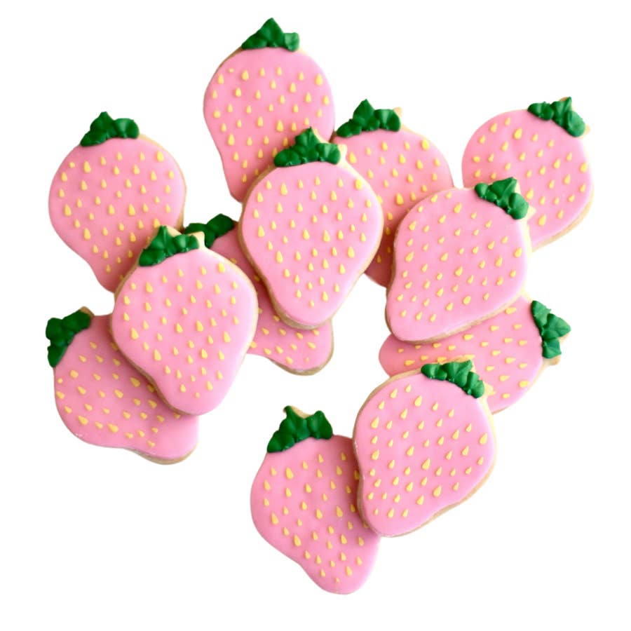 Strawberry Iced Cookies ~ Various Colors