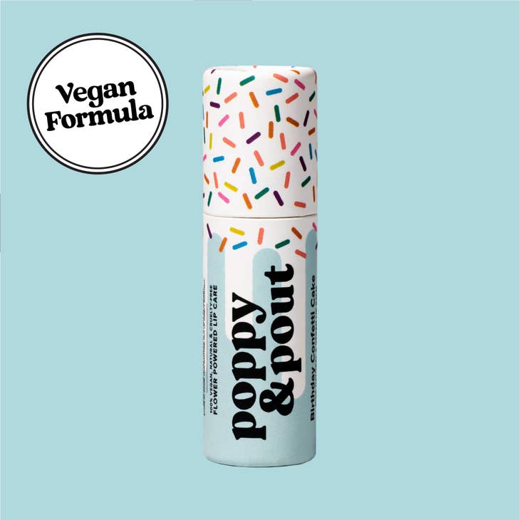 Vegan Birthday Confetti Cake Lip Balm ~ Various Colors