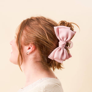 Satin Bow Claw Clip ~ Various Colors