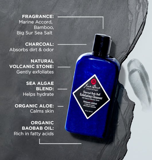 Jack Black Charcoal Body Buff Exfoliating Cleanser