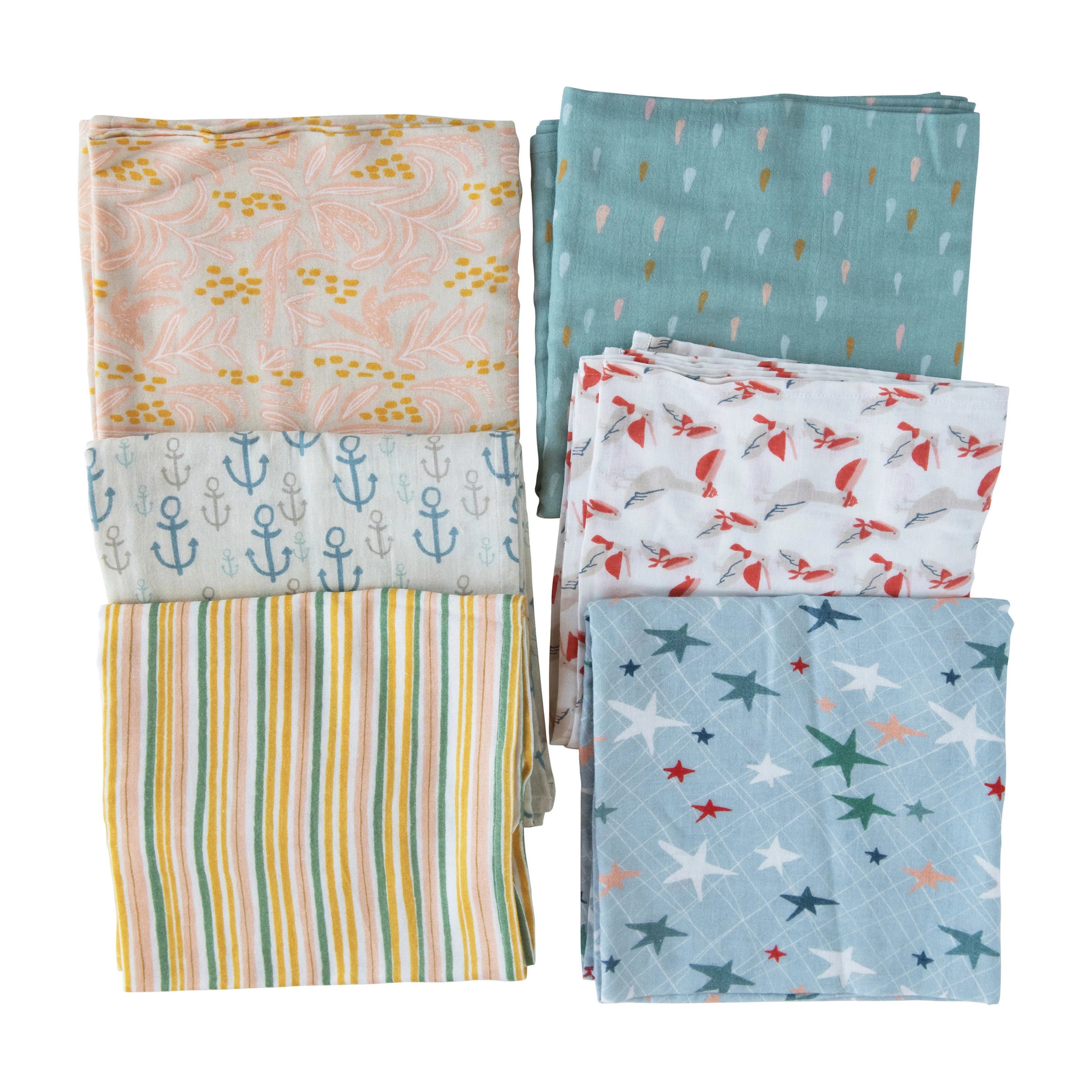 Cotton Printed Baby Swaddle ~ 6 Styles