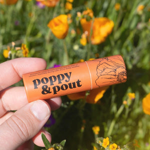 Poppy & Pout Lip Balm ~ 6 Flavors