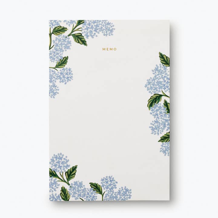 Rifle Paper Hydrangea Memo Pad