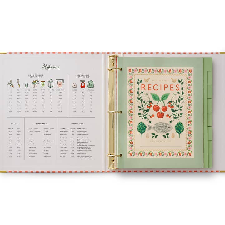 Rifle Paper Company Cherry Farm Recipe Binder