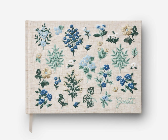 Rifle Paper Wildwood Embroidered Guest Book