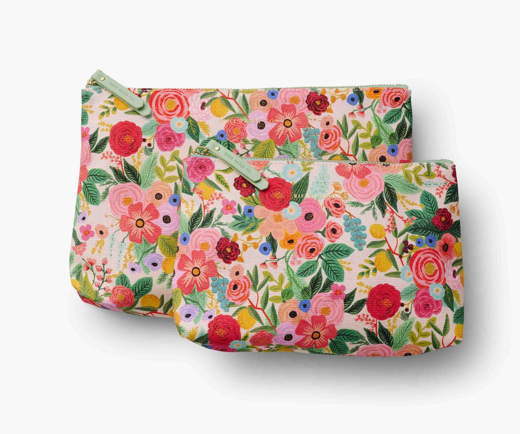 Rifle Paper Co. Zippered Pouch Set ~ Various Styles