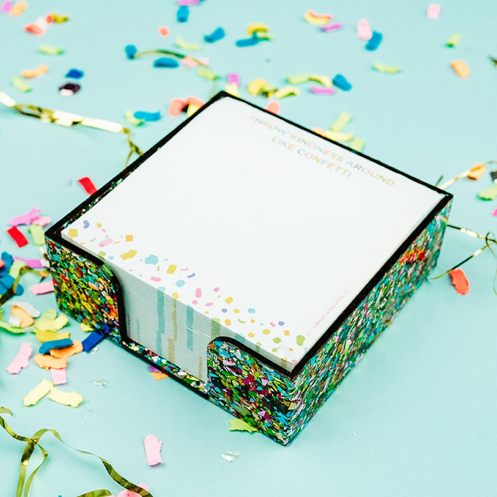 Confetti Acrylic Sticky Note Holder