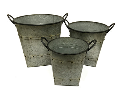 Metal Double Handle Tubs ~ 3 Sizes