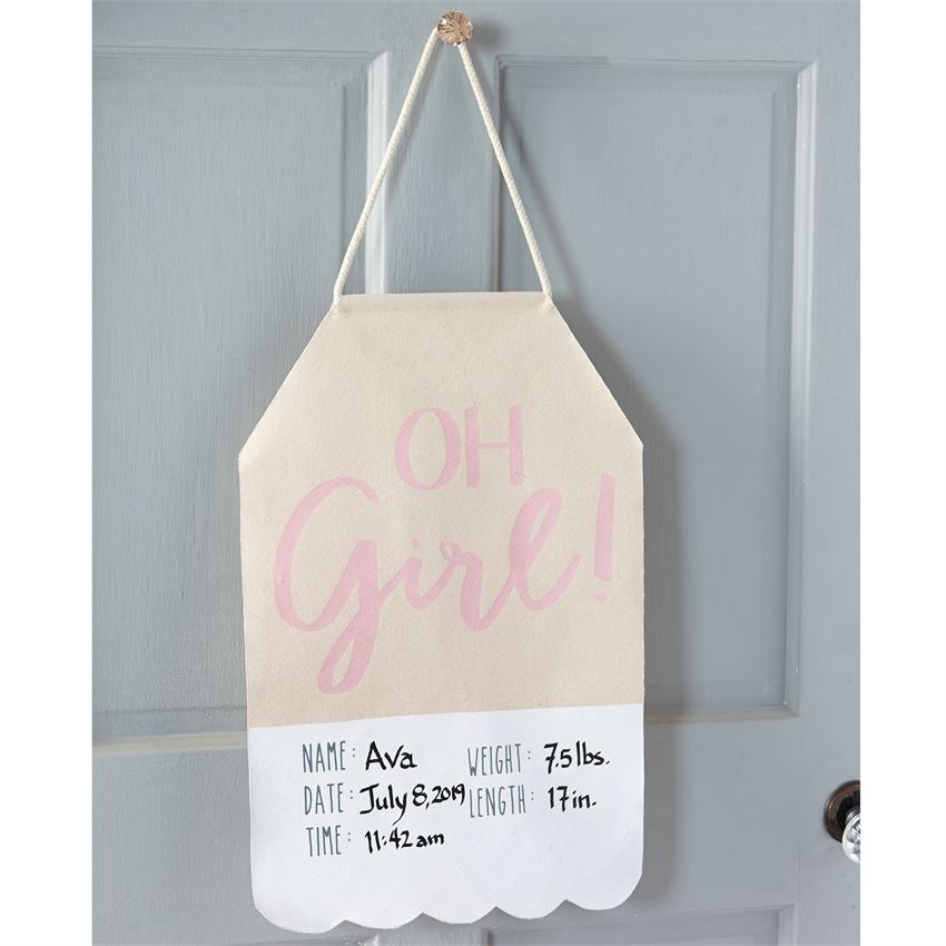 Oh Girl ~ Oh Boy Door/Wall Banners