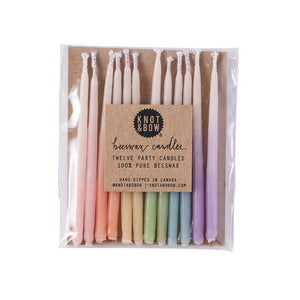 Beeswax Birthday Candles ~ 2 Styles
