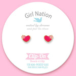 Girl Nation Clip On Cutie Earrings