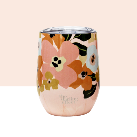 Floral Wine Tumbler ~ Various Styles