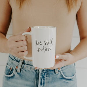 Tall Speckled Coffee Mugs