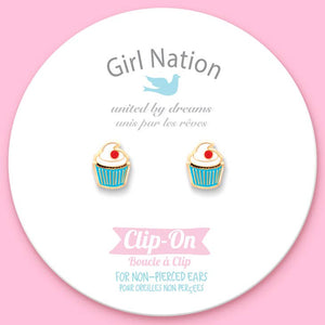 Girl Nation Clip On Cutie Earrings