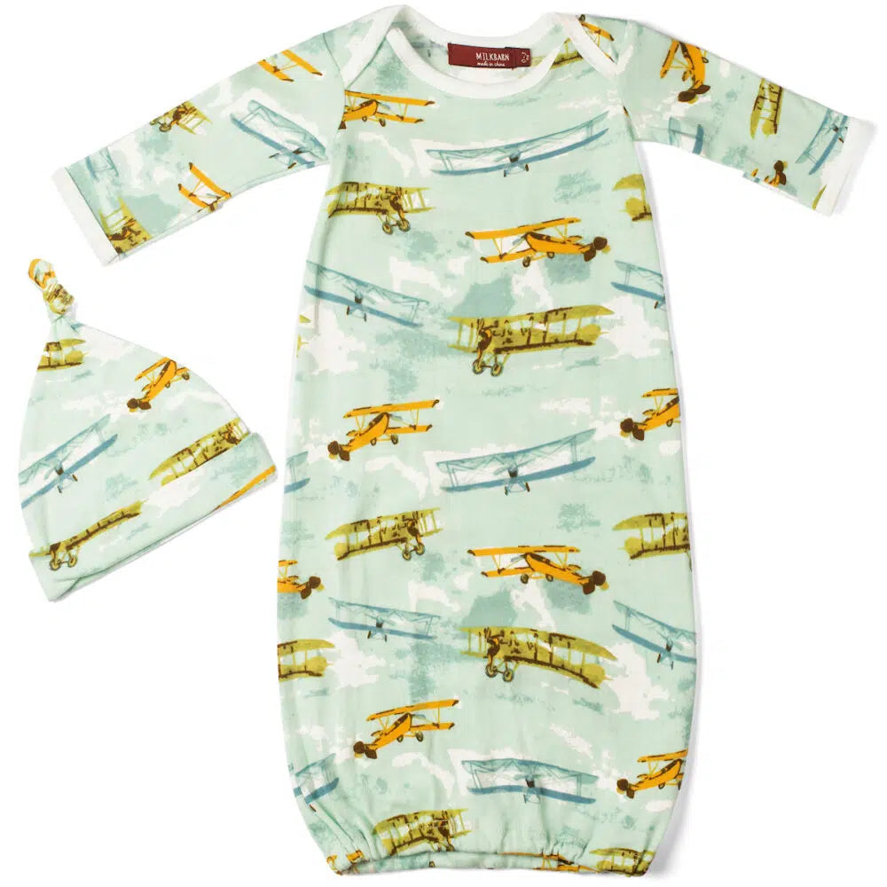 Milkbarn Gown & Hat Set