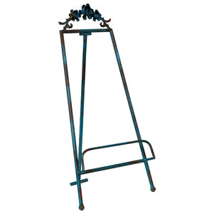 Metal Easel with Flower Top ~ Small