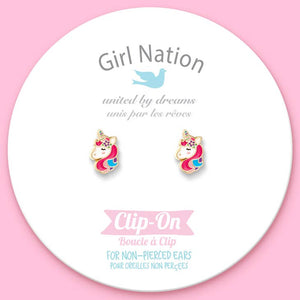 Girl Nation Clip On Cutie Earrings