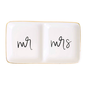 Ring Dishes and Mr. & Mrs. Tray ~ Various Designs