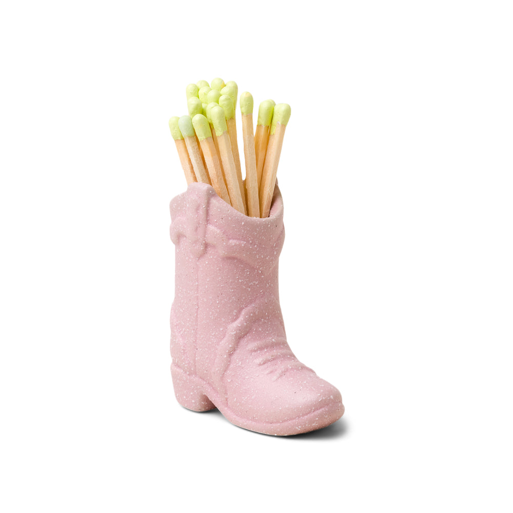 Pink Vintage Cowboy Boot Matches