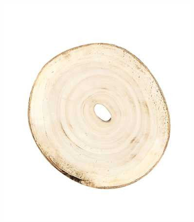 6-1/4" Round Paulownia Wood Slice - Fox & Fig