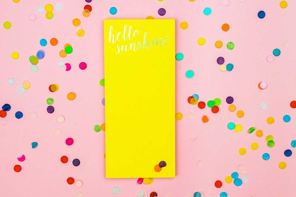 Hello Sunshine List Pad