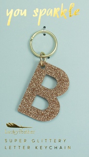 Glitter Keychain ~ Various Initials