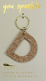 Glitter Keychain ~ Various Initials