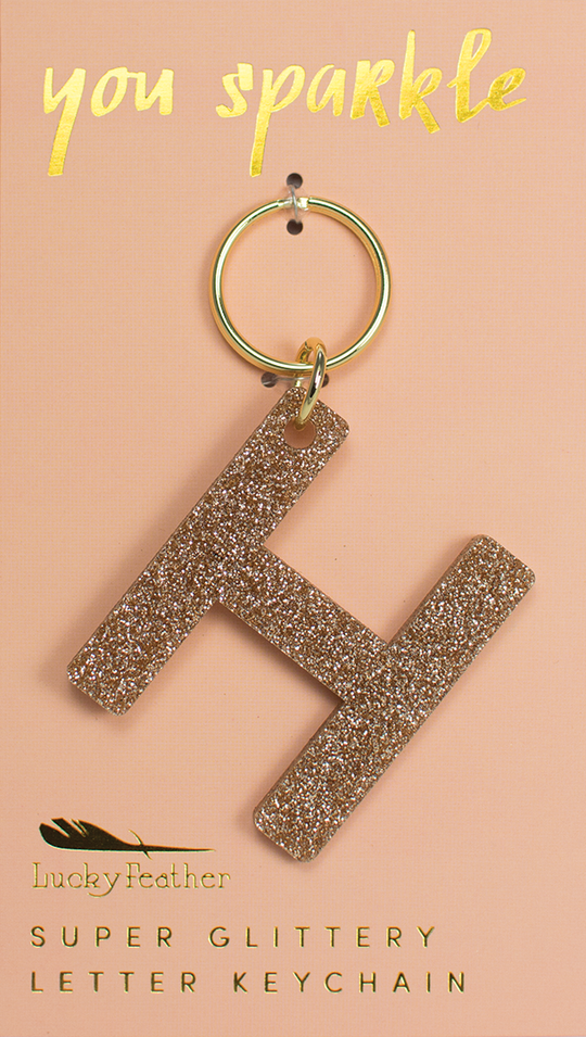 Glitter Keychain ~ Various Initials