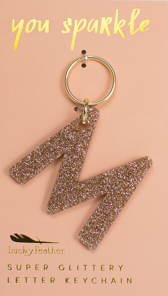 Glitter Keychain ~ Various Initials