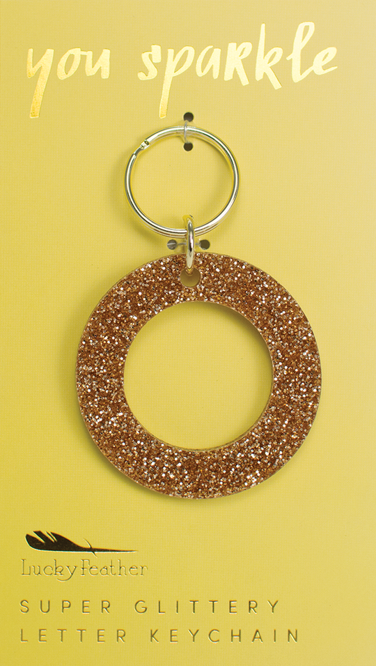 Glitter Keychain ~ Various Initials