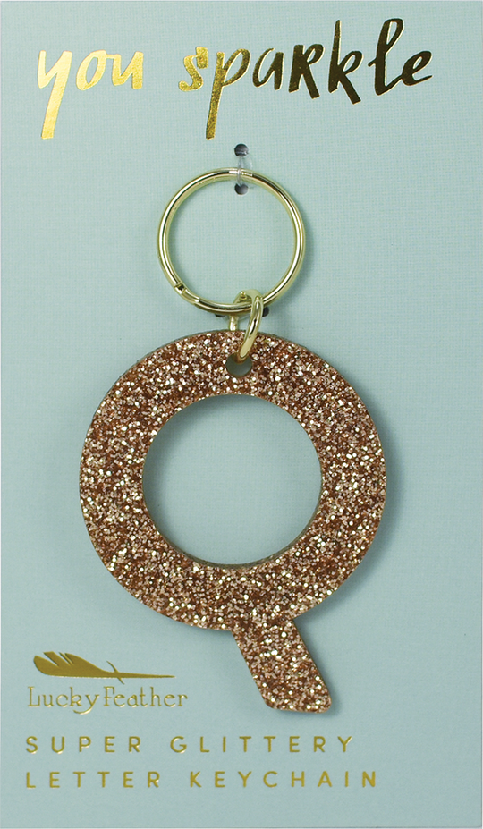 Glitter Keychain ~ Various Initials