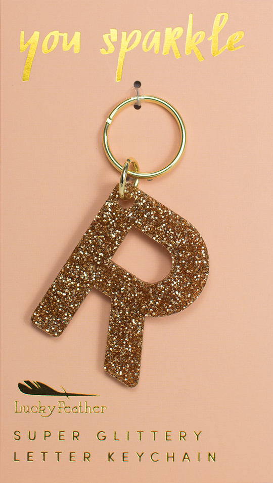 Glitter Keychain ~ Various Initials