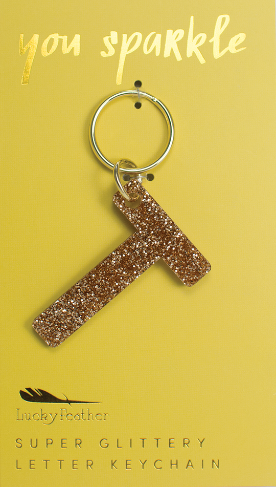 Glitter Keychain ~ Various Initials