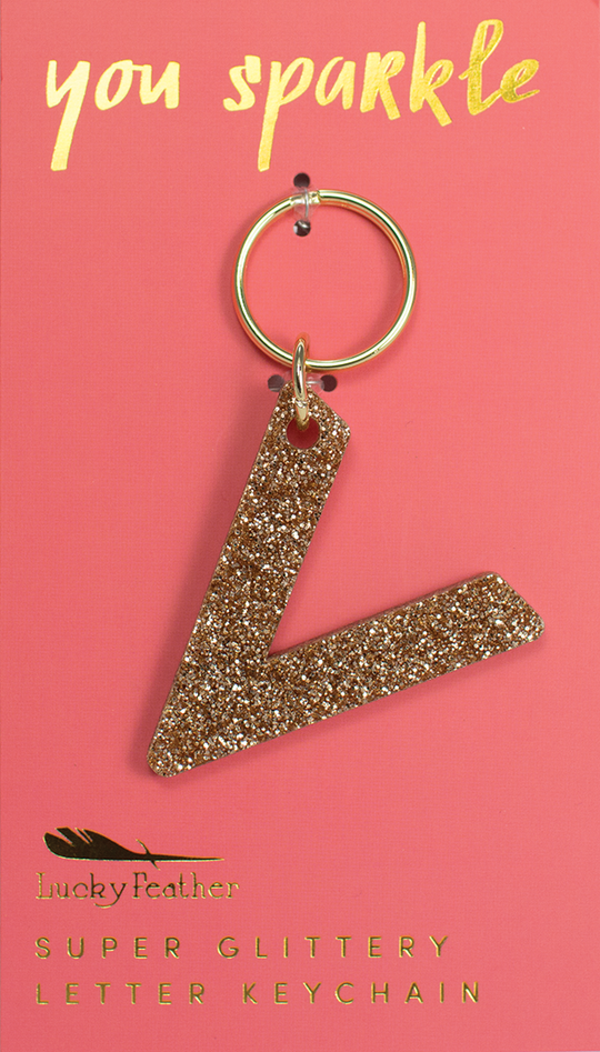 Glitter Keychain ~ Various Initials