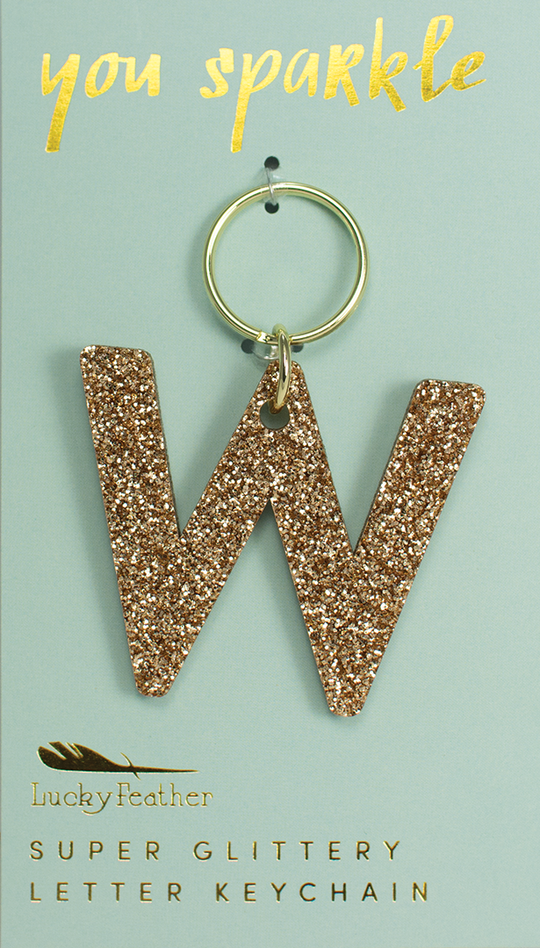 Glitter Keychain ~ Various Initials