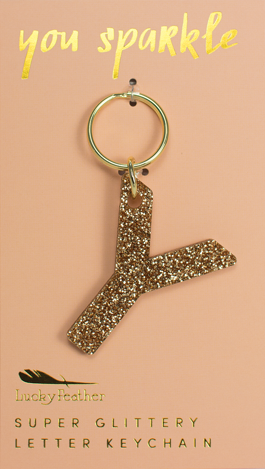 Glitter Keychain ~ Various Initials