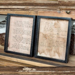 Old Family Recipe Prints ~ 2 Styles