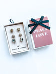 Everlyn + Cady Boxed Earring Trio ~ Various Colors