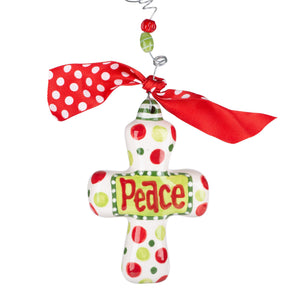 Peace Cross Ornament