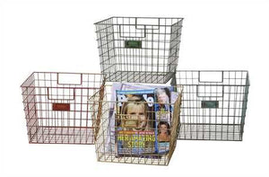 Wire Locker Basket, 4 Colors