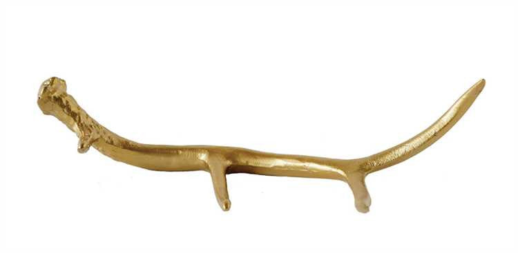 Aluminum Antler Decoration, Gold Finish - Fox & Fig