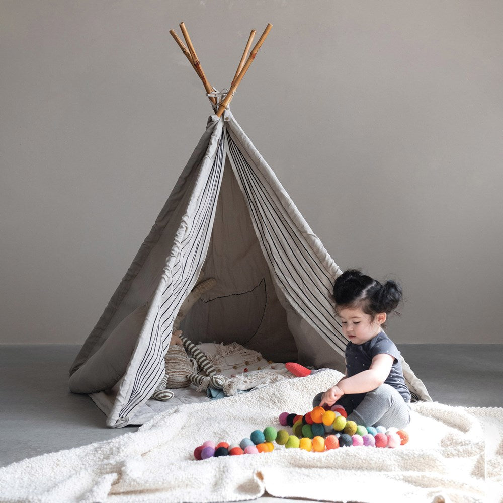 Colorful Wool Felt Ball Garland