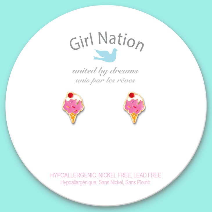 Girl Nation Cutie Stud Earrings