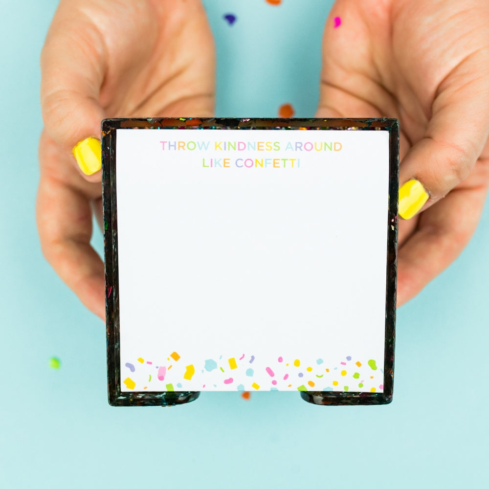 Confetti Acrylic Sticky Note Holder