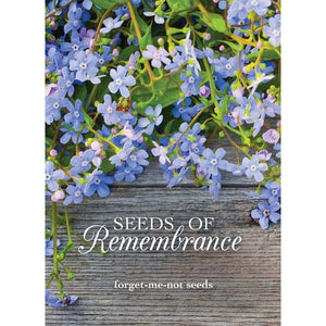 forget me not flower seed packets Seeds of Remembrance Memorial - Forget Me Not Seed Packets