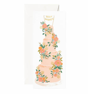 Tall Wedding Cake Card